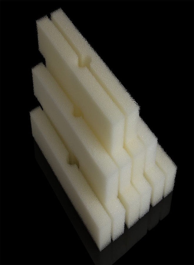 THREELIN Replacement White Foam Filter Pads Fits Fluval FX4 / FX5 / FX6, Aquarium Bio Sponge Foam Filter Pads (Pack of 12) - Image 2